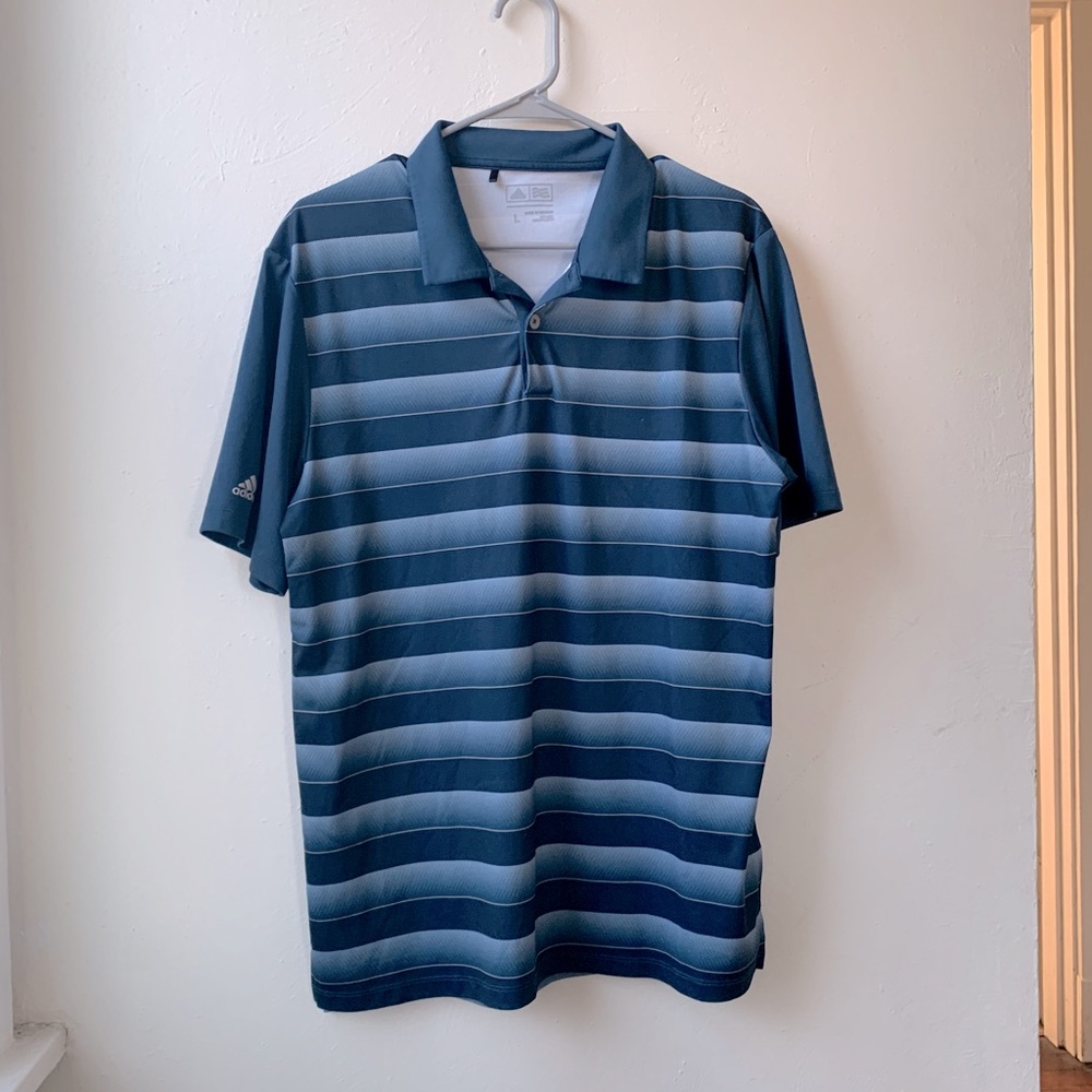 Adidas Striped Golf Shirt